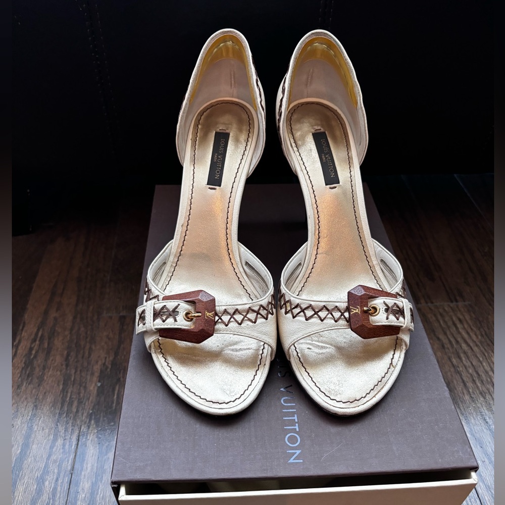 SOLD 
Louis Vuitton high heels.